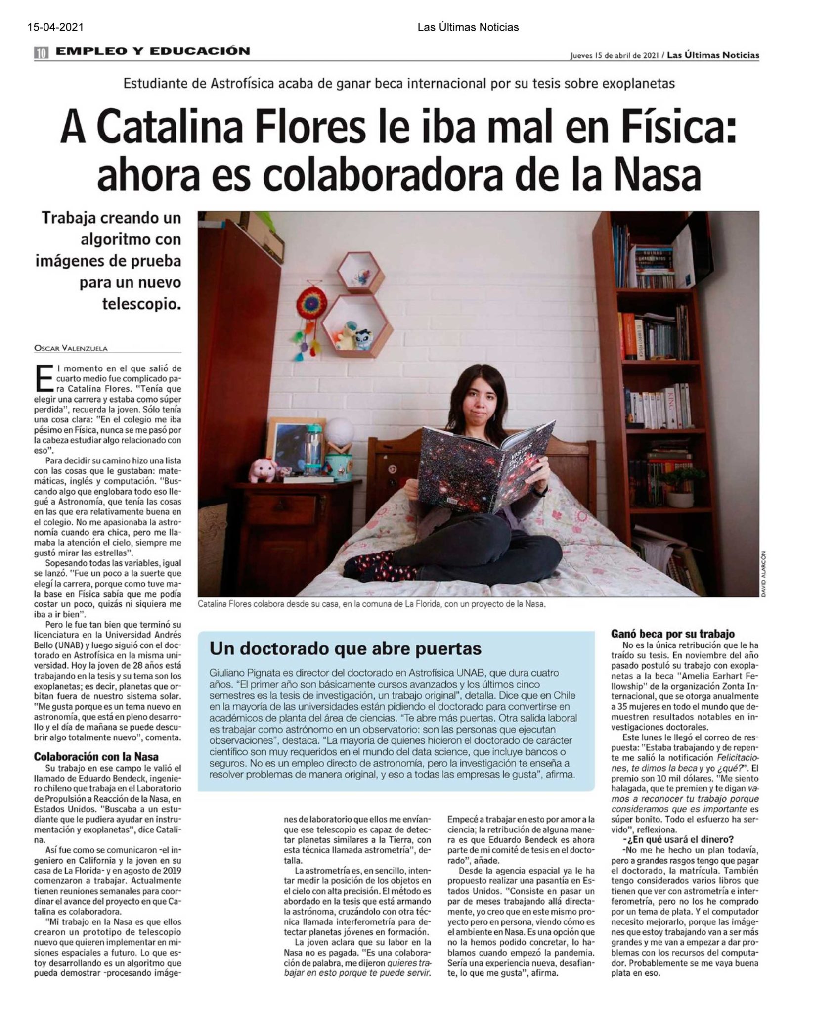 Licenciatura en Astronomía- Catalina Flores